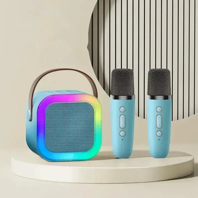 Mini Karaoke Speaker With 2 Microphone